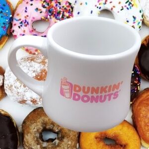Dunkin' Donuts Vintage Rare '80's Logo White Coffee Mug